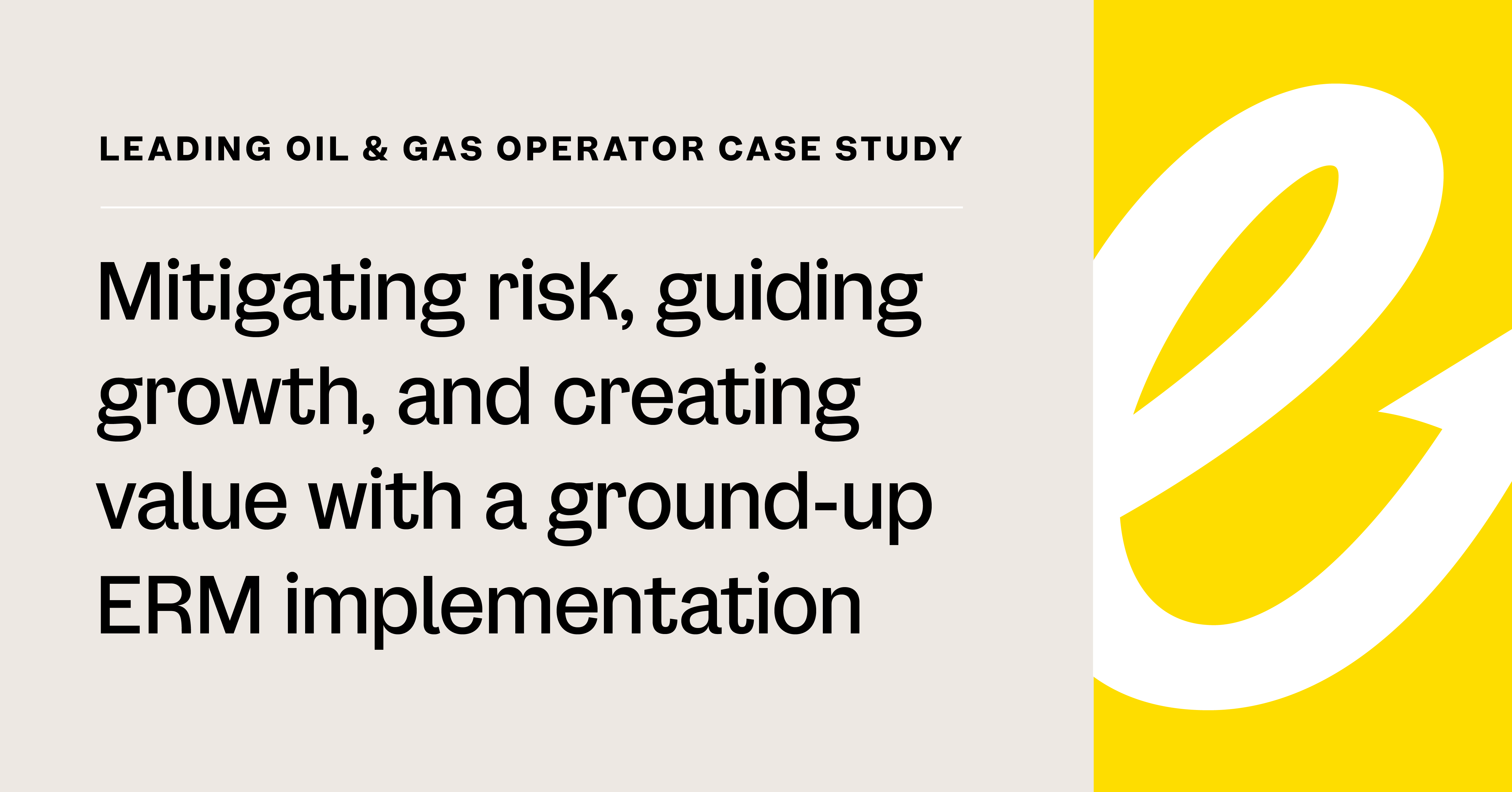 Leading Oil & Gas Operator Case Study-1